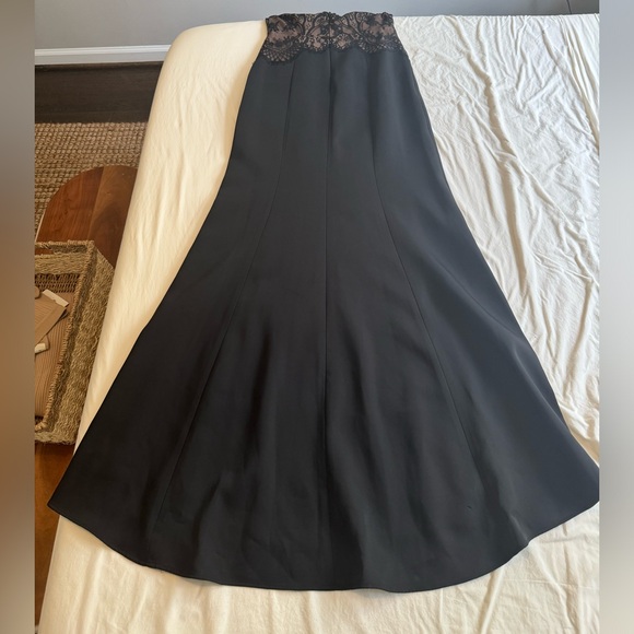 BCBG MaxAzaria sheer top and lace black gown Size 2 - Picture 7 of 11